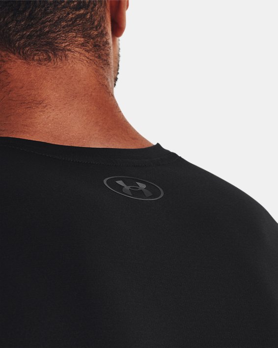 Men's UA Tech™ Vent Short Sleeve, Black, pdpMainDesktop image number 3